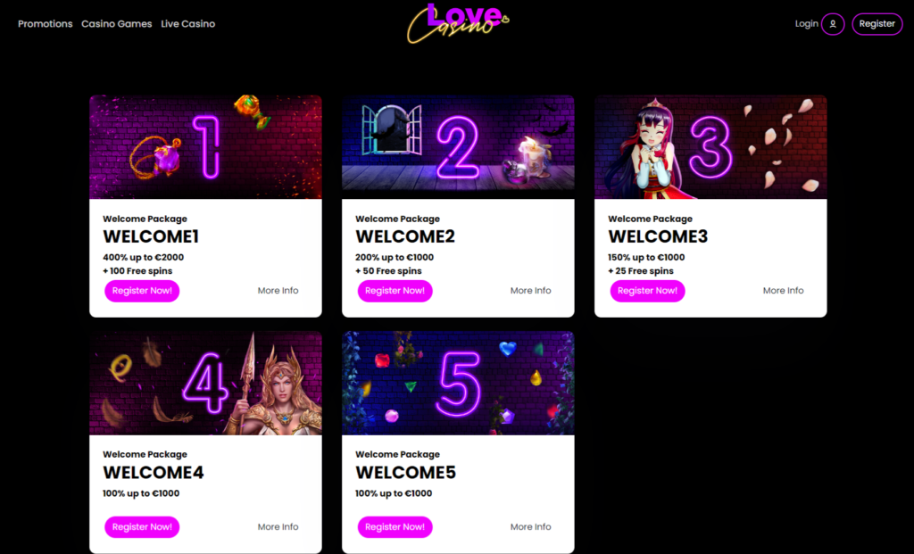 Love Casino Bonus Offers