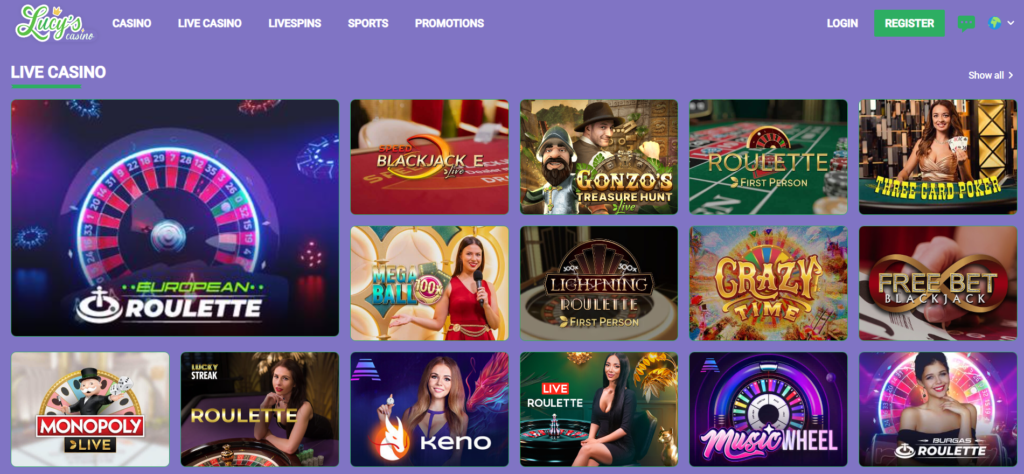 Lucys Casino Live Casino