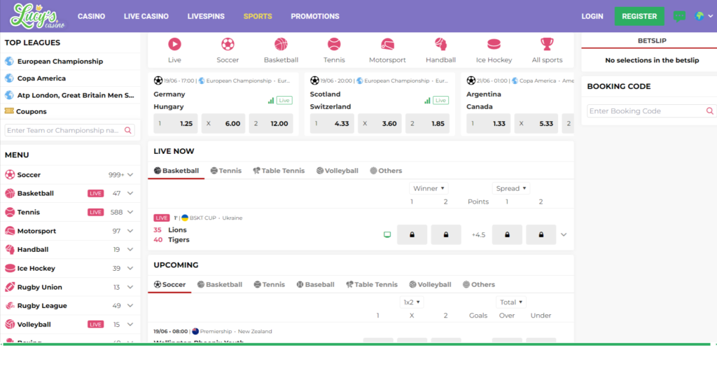 Lucys Casino Sports betting