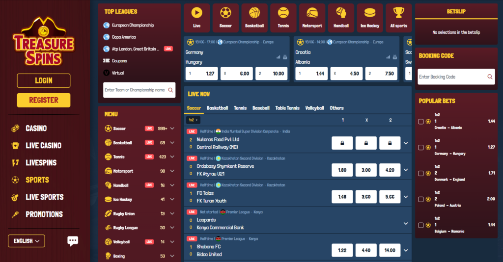 Treasure Spins Casino Sports Betting